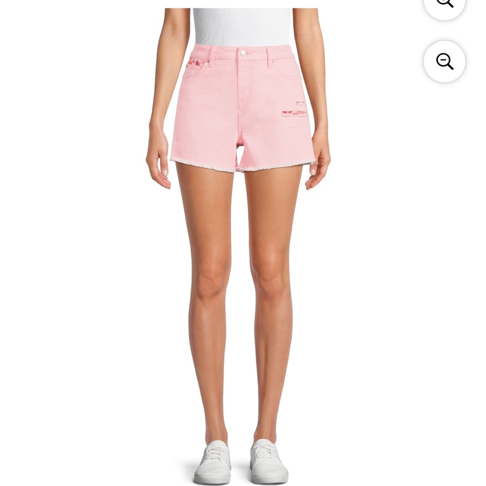 High rise jean shorts